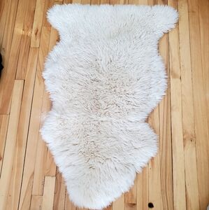 Vintage large Shearling Sheepskin Rug
